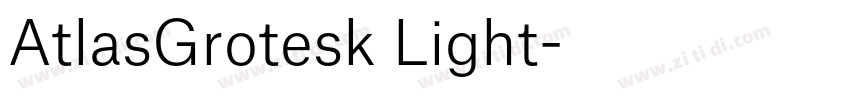 AtlasGrotesk Light字体转换